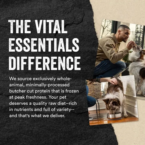 Vista 6 de Vital Essentials Mezcla de Proteína Cruda Liofilizada para Complementar Comida de Perro, Complemento de Pollo Molido para Perros, 6 oz