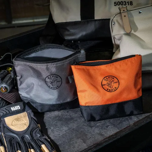 Vista 10 de Klein Tools 55470 - Bolsa utilitaria, bolsas de herramientas con cremallera de pie, tejido balístico resistente 1680d, parte inferior reforzada