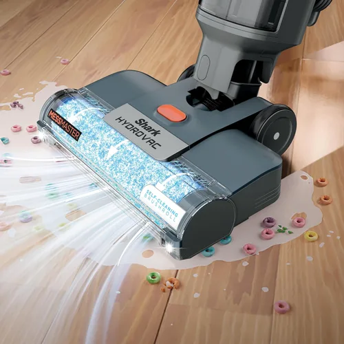 Vista 2 de Shark HydroVac MessMaster Aspiradora con Cable Húmeda y Seca, Aspiradora Trapeador 3 en 1 Multisuperficie y Sistema de Autolimpieza, Liviana