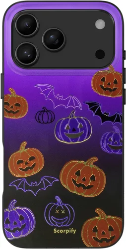 Vista 44 de SCORPIFY - Funda para iPhone 17 Pro Max Leopardo negro transparente LP-Negro Transparente Leopardo