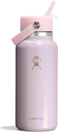 Vista 11 de Hydro Flask Botella de agua – Acero inoxidable aislado – Tapa flexible con popote de boca ancha, antiderrames, a prueba de fugas y recargable