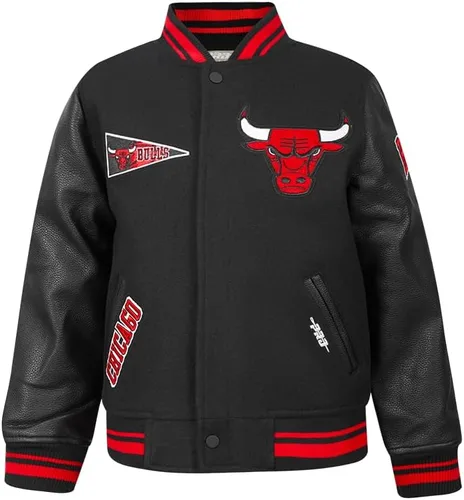 Vista 16 de Pro Standard Chaqueta Varsity clásica retro de la NBA para niños grandes