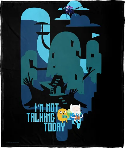 Vista 41 de Northwest Adventure Time - Manta de seda táctil, 50 x 60 pulgadas, Adventure Comic