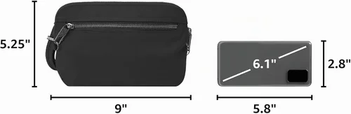 Vista 3 de Travelon Women's Anti-theft Tailored Convertible Crossbody Clutch Ónice