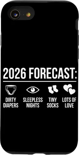 Vista 18 de Funny New Parents Future Mom Dad to Be 2026 Expecting Couple Case for iPhone 17