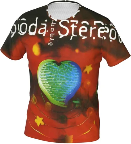 Vista 2 de Soda Stereo Dynamo T Shirt Mens Summer Tee Casual Short Sleeve 3D Print T-Shirts