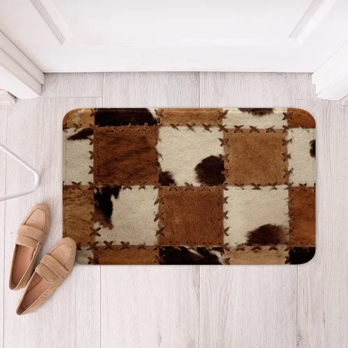 Vista 34 de Feelyou Tapetes de baño estampados, con patrón de sombrero occidental, para niños y niños, vaquera rosa, para ducha, accesorios de baño abstractos