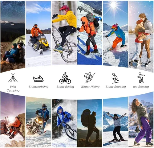 Vista 7 de RIOROO Calcetines de esquí de lana merino, paquete de 23 pares de calcetines de esquí y snowboard para hombres, mujeres y jóvenes, calcetines