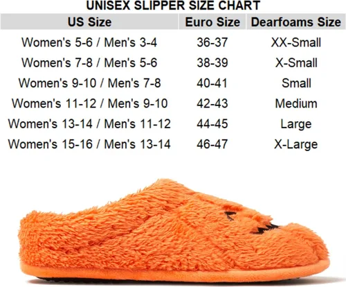 Vista 4 de Dearfoams Unisex-Adult Spooky Fuzzy Halloween Pumpkin Jack O Lantern Slipper