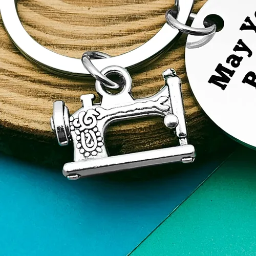 Vista 3 de Regalos de costura para amantes de la costura, llavero de costura, regalos para edredones, llavero de costurera, regalo de costurera, regalo