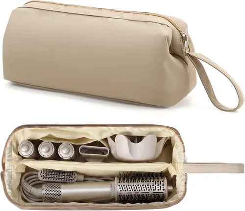 Vista 11 de Bolsa de viaje para herramientas para el cabello, compatible con Dyson Shark Flexstyle portátil, funda para secador de pelo, alisadores, rizadores