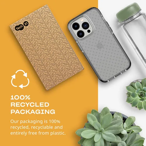 Vista 6 de Tech21 iPhone 14 Pro Evo Check – Funda protectora delgada y absorbente de golpes con protección FlexShock Multi-Drop de 16 pies y botones