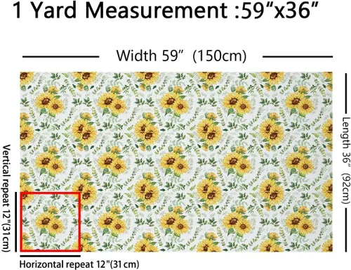 Vista 28 de Tela de Flores Primaverales por Yarda para Sofás, Tela Decorativa de Florales de Pueblo Pájaros Mariposas, Tela de Patrón de Jardín Acuarela
