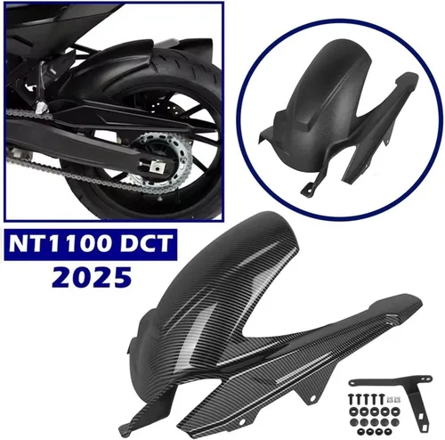 Vista 2 de Hugger trasero para Honda NT1100 DCT NT 1100 2025 2026 extensión de rueda guardabarros protección contra salpicaduras accesorios de motocicleta