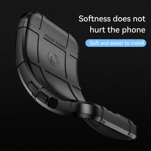 Vista 6 de CCSmall Funda para Xiaomi Redmi 10A Resistente Protección A Prueba De Golpes HD Negro