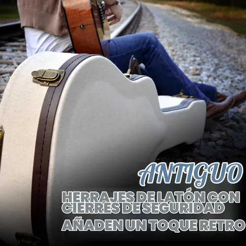 Vista 2 de Gator Cases Journeyman Series Deluxe - Funda de madera para guitarras acústicas (GW-JM-DREAD)