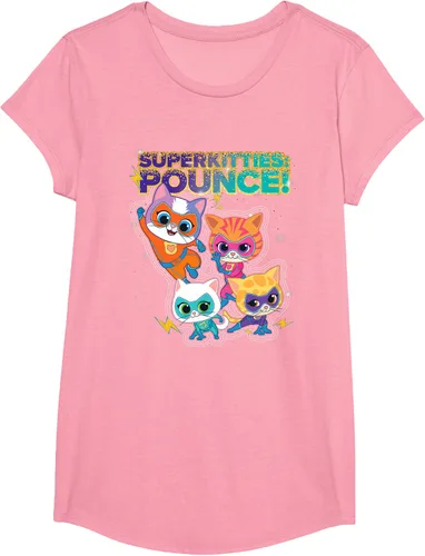 Vista 66 de Disney Junior SuperKitties Pounce! Camiseta de equipo completo, talla S