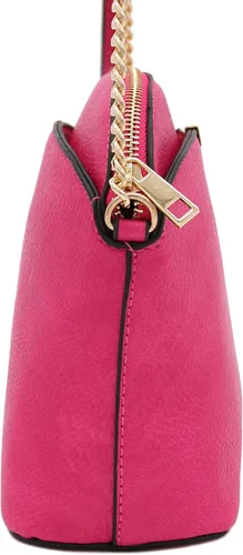 Vista 3 de FashionPuzzle Bolso bandolera pequeño de piel sintética con correa de cadena