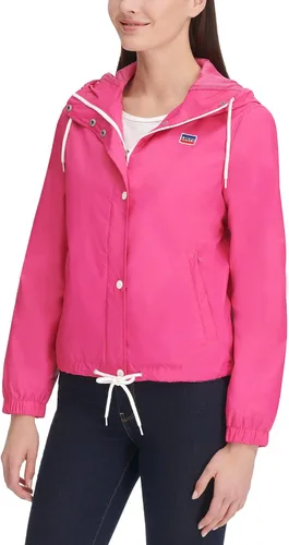 Vista 4 de Levi's Chaqueta cortavientos impermeable retro con capucha para mujer (tallas estándar y extra)