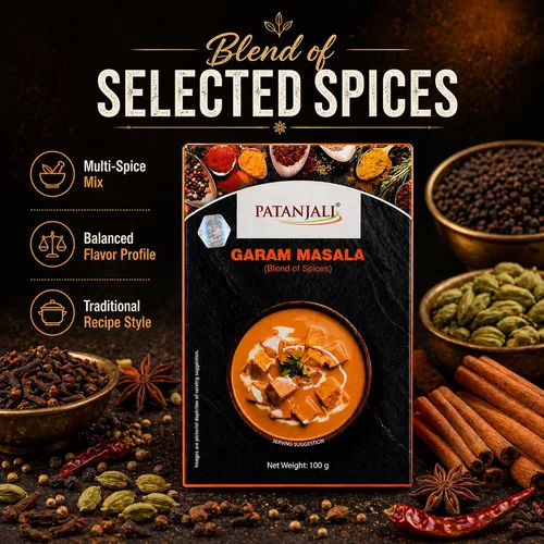 Vista 6 de Patanjali Garam Masala 100g / 0.22 lb