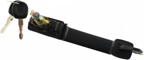 Vista 7 de KarParts360 Para Volkswagen Cabrio 1995 96 97 98 1999 Manija de puerta exterior delantera, lado del conductor o del pasajero, color negro