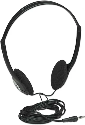 Vista 3 de Manhattan Auriculares estéreo con cable en la oreja - Cable largo de 6 pies, enchufe individual de 0.138 in, ligero, diadema ajustable