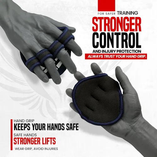 Vista 6 de QTF Almohadillas de neopreno para gimnasio, protectores de palma de gimnasio, reemplazo de guantes de entrenamiento para hombres y mujeres