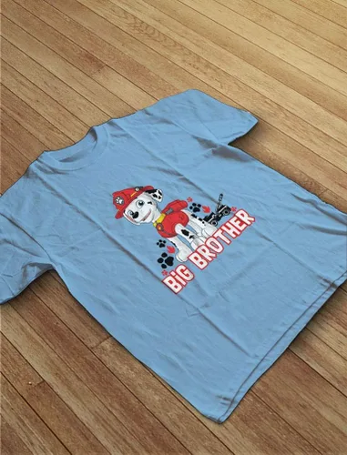 Vista 3 de Camiseta oficial de Paw Patrol Marshall Big Brother para niños pequeños