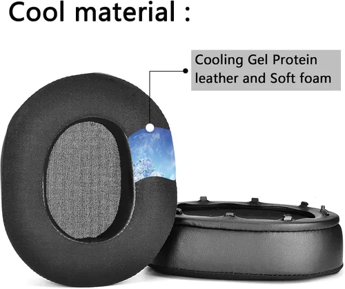 Vista 8 de Defean Almohadillas de gel refrescante para auriculares Razer BlackShark V2