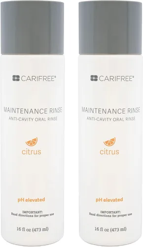 Vista 12 de CariFree Enjuague de mantenimiento, sabor cítrico, enjuague bucal con flúor anticaries recomendado por dentistas, previene la caries oral, refresca