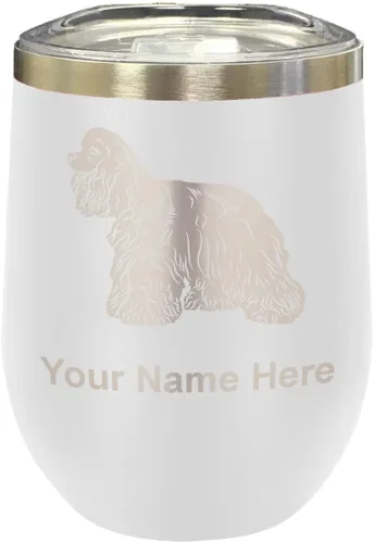 Vista 39 de LaserGram Vaso de vino de acero inoxidable de doble pared, grabado personalizado incluido (negro)