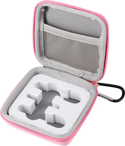 Vista 9 de Estuche de viaje duro para micrófono, estuche de micrófono Lavalier inalámbrico con 3 ranuras para micrófono de solapa con clip para micrófono
