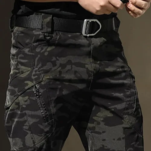 Vista 2 de GIERIDUC Pantalones deportivos para hombre, pantalones deportivos estampados aislados, impermeables, uniformes de baloncesto para hombre, pantalones