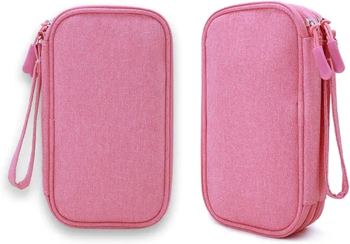 Vista 7 de Bolsa de suministros para diabéticos, organizador de viaje para bolígrafos de insulina, tiras análisis de azúcar en sangre, medidor de glucosa