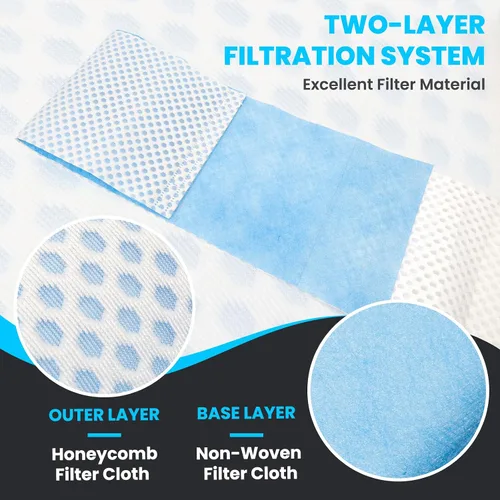 Vista 3 de Paño de filtro de piscina tipo a o c, paño filtrante no tejido y paño de filtro de nido de abeja, papel de filtro de piscina - Paño de filtro