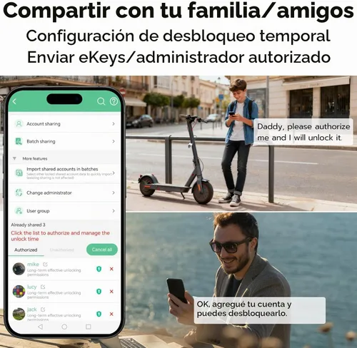 Vista 5 de eLinkSmart - Cerradura de cable de huellas dactilares, cerraduras para nevera con control de aplicación Bluetooth, candado inteligente biométrico