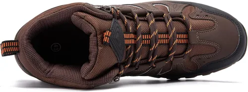 Vista 4 de HIKLDK Botas de senderismo para hombre, ligeras, transpirables, antideslizantes, para actividades al aire libre