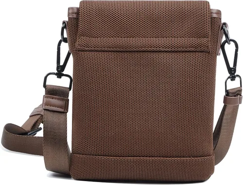 Vista 3 de Croogo Bolso bandolera casual para mujer, bolso de mensajero lateral antirrobo, bolso bandolera de moda para hombre, bolsa de viaje