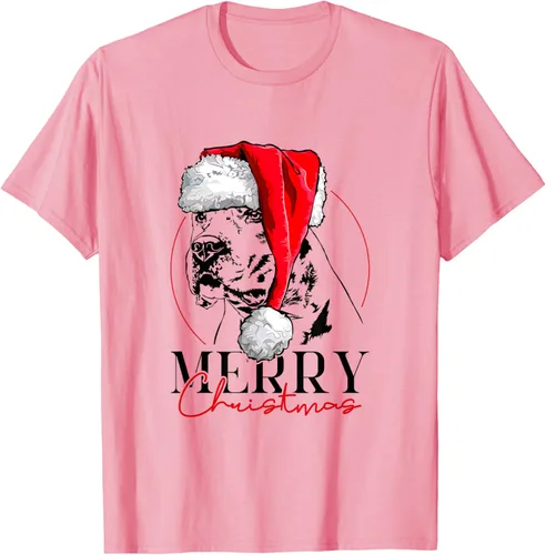 Vista 11 de Camiseta divertida de Papá Noel Dogo Argentino para perro de Feliz Navidad, Blanco