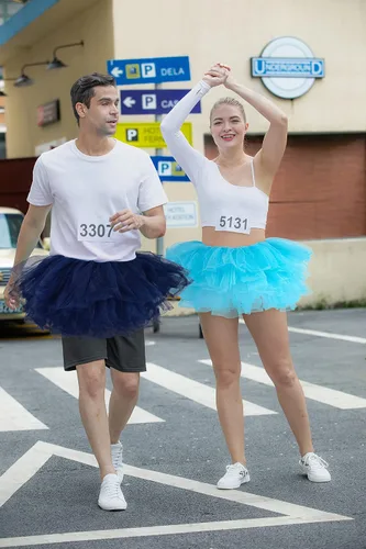 Vista 18 de Simplicity - Falda tipo tutú clásica de 5 capas para mujer