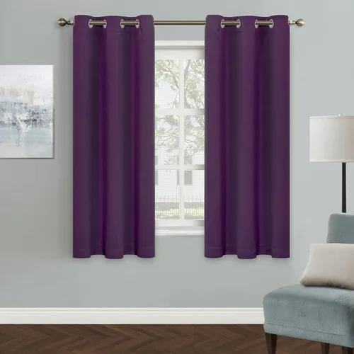 Vista 127 de MYSKY HOME Cortinas Aqua para Armario para Entrada Cortina Opaca para Puerta para Sala de Estar Cortina Oscurecedora de Habitación con Ojales