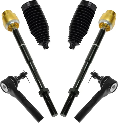 Vista 45 de TRQ Kit de dirección delantera con barra de acoplamiento de fuelle de piñón y cremallera compatible con Toyota Echo 2000-2005
