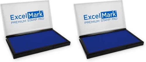 Vista 9 de ExcelMark - Almohadilla de tinta para sellos de goma 1-7/8 por 3-1/8 pulgadas - Negro