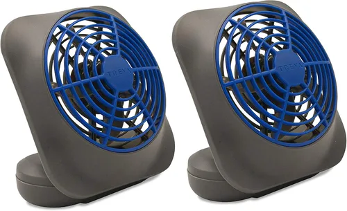Vista 8 de O2COOL - Circulador de aire para escritorio de 5 pulgadas, portátil, con batería FA