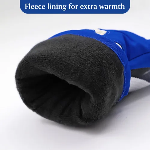 Vista 2 de HADEEONG Guantes de invierno para niños, impermeables, guantes de nieve para niños y niñas, guantes cálidos para deportes al aire libre, snowboard