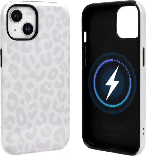 Vista 18 de NITITOP Funda magnética compatible con iPhone 11, compatible con MagSafe lindo diseño estético de leopardo ámbar tortuga para mujeres, hombres
