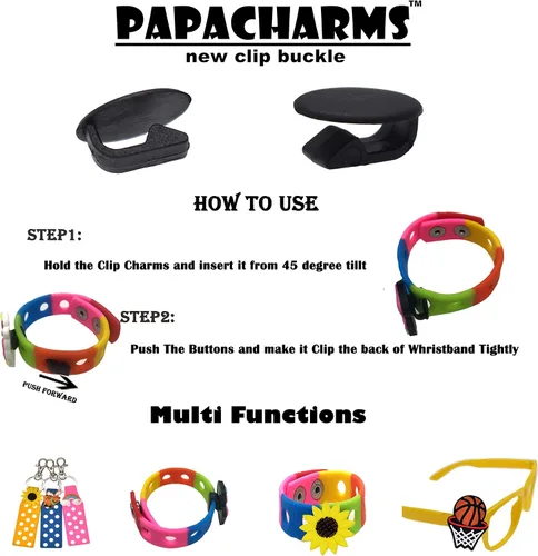 Vista 3 de Papacharms Un montón de dijes para zapatos diferentes al azar 305070100150200 piezas de cloruro de polivinilo mezclado con formas lindas y vibrantes