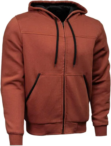 Vista 13 de Milwaukee Leather Sudadera con capucha protectora para hombre - Aramida reforzada con armadura de hombro y codo CE Grpm1788-negro