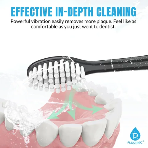 Vista 2 de Cabezales de repuesto para cepillos de dientes, paquete de 8 cabezales de cepillo eléctrico compatibles con Dazzlepro Elements, AquaSonic Toothbrush