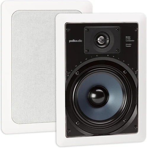 Vista 15 de Polk Audio RC55i altavoz de pared de dos vías (dos unidades, color blanco) Blanco